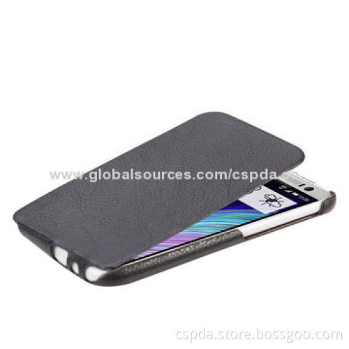 Flip PU Leather Cold Shape Cases for HTC One 2 M8, Different Colors are Available